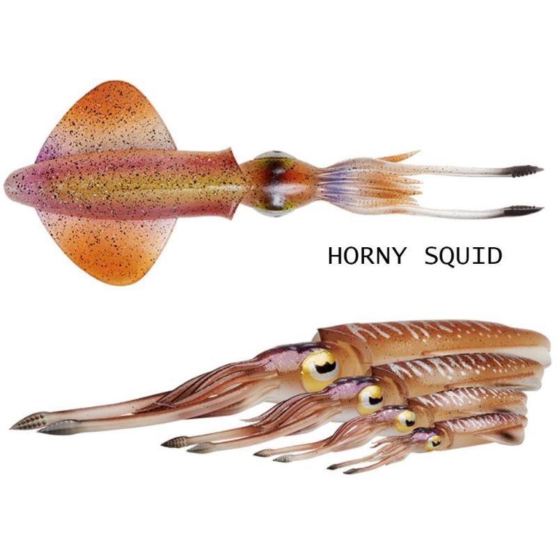 Savage Gear 3D Swim Squid 9.5 cm 5G Horny Squid 4 pièces