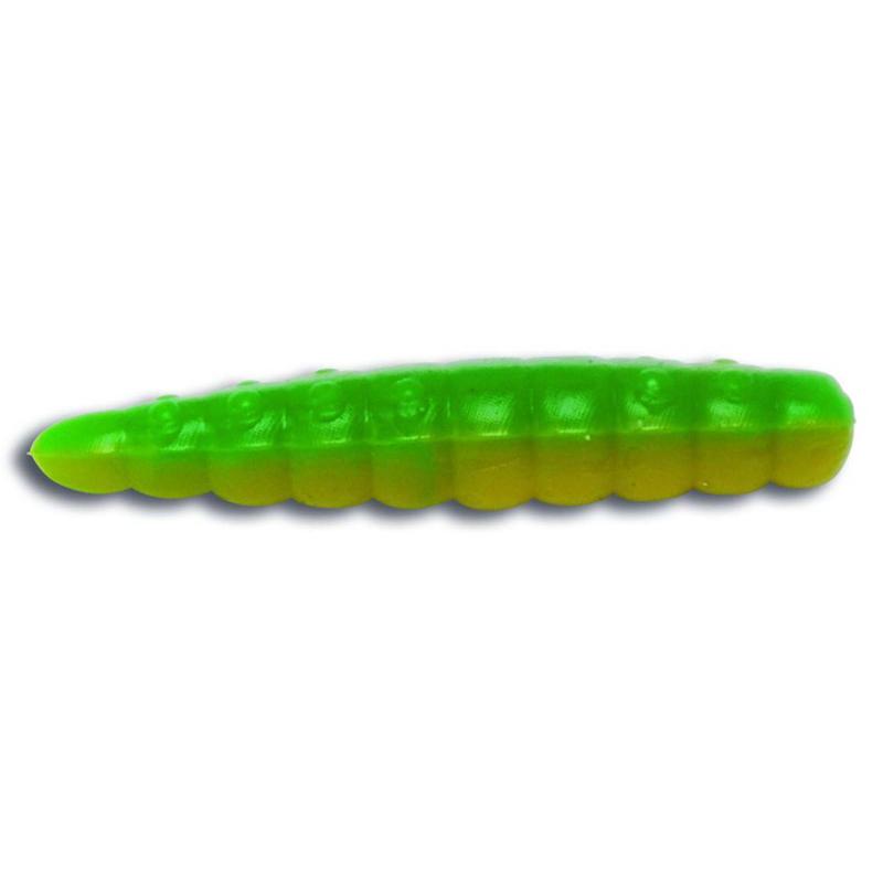 Magic Trout 2,4cm B-Maggot gelb/grün Knoblauch 10Stück
