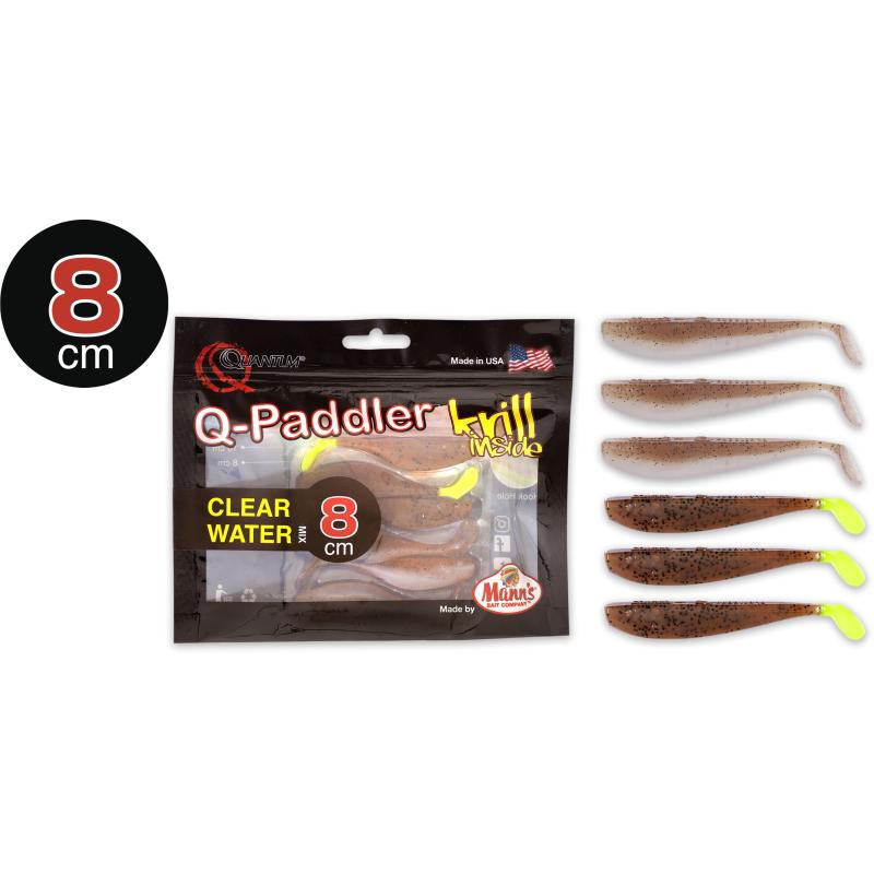 8cm Q-Paddler Power Packs Kloert Waasser 3x wakasagi 3x brong Shiner Krill