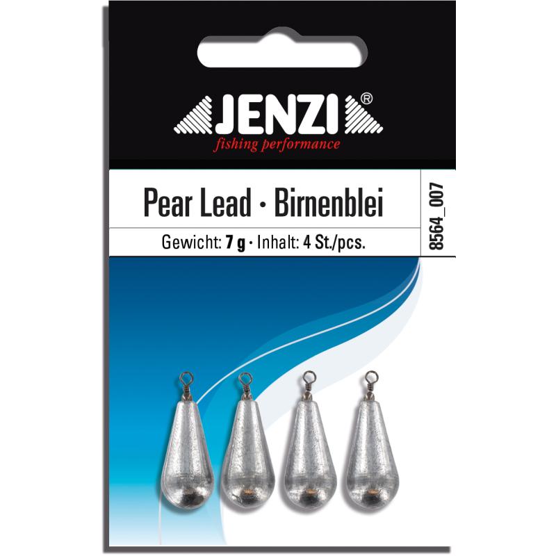 Pear lead packed with swivel Number 4 pcs / SB 7 g