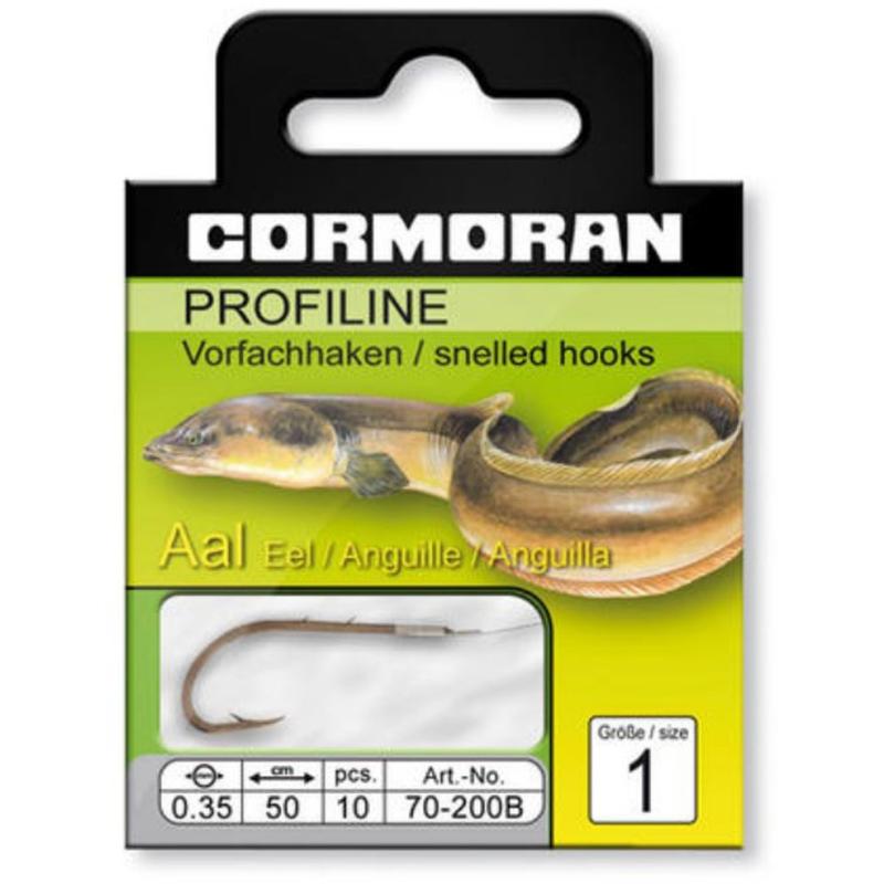 Cormoran PROFILINE eel hooks black oxide finish, size 1 0,35mm