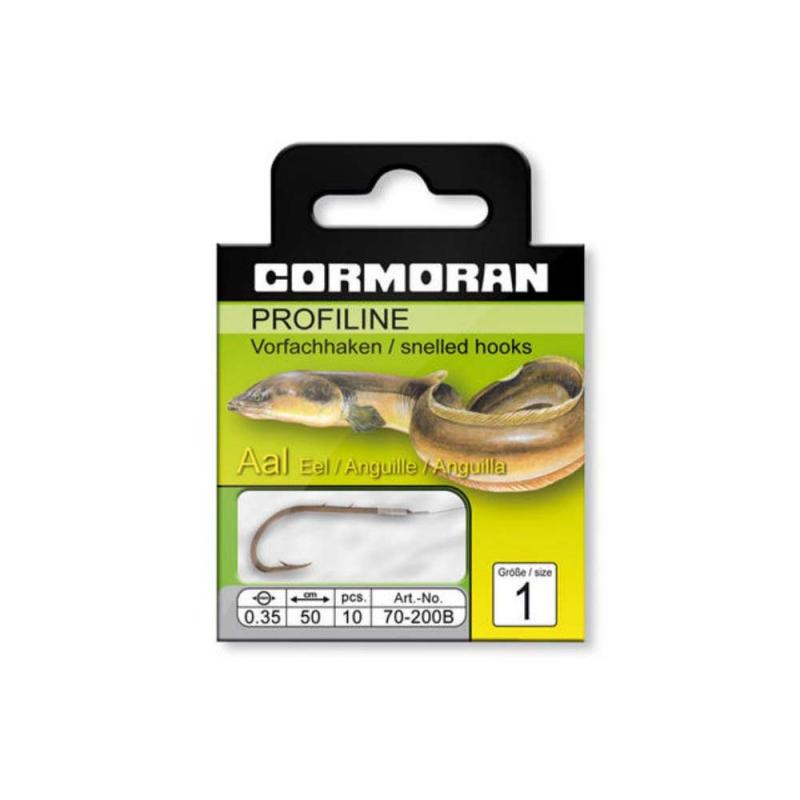 Cormoran PROFILINE eel hooks black oxide finish, size 4 0,35mm