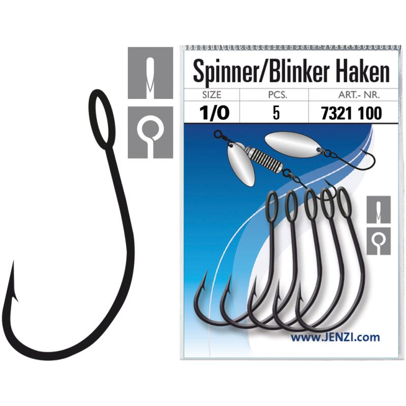 JENZI Spinner / Blinker Single Hook Hook Gréisst 1/0
