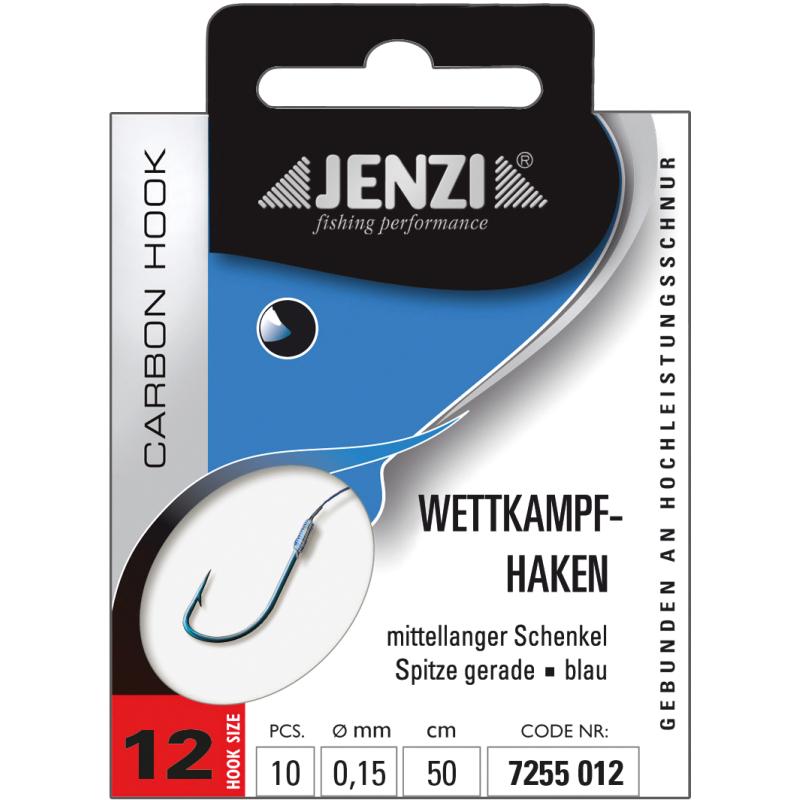 JENZI competition hook tied size 12 0,15mm 50cm