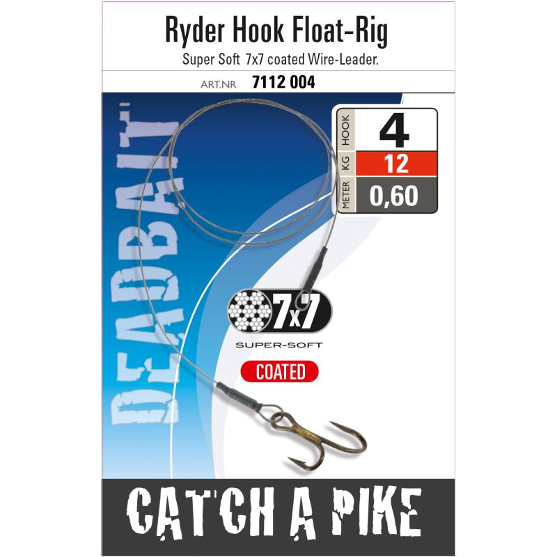Ryder-Hook Float Rig 7x7 Haken Gréisst 4