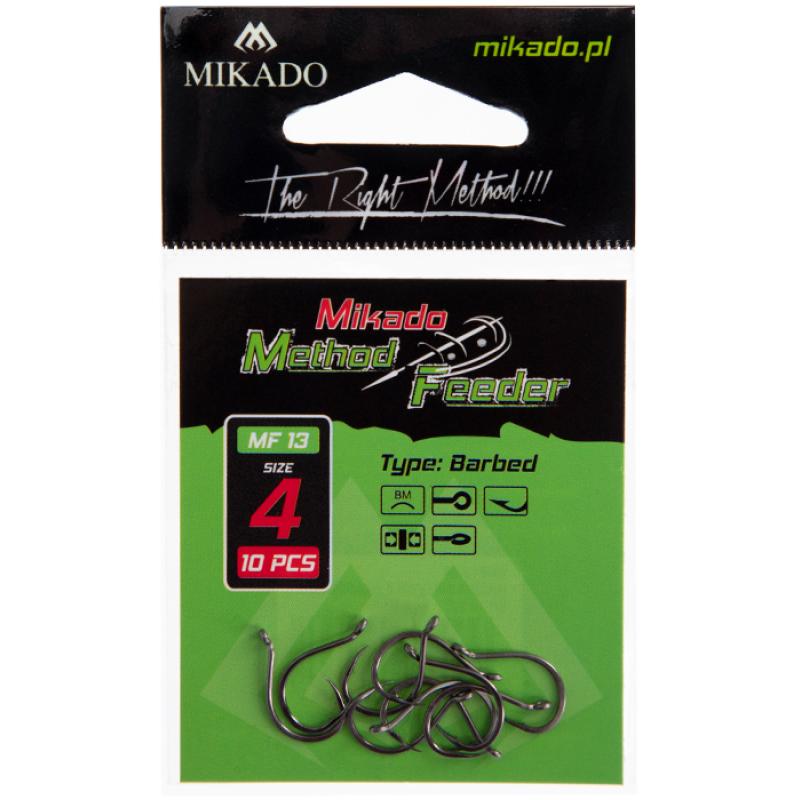 Mikado hooks - MF13 No. 8 - with barbs - 10 pieces.