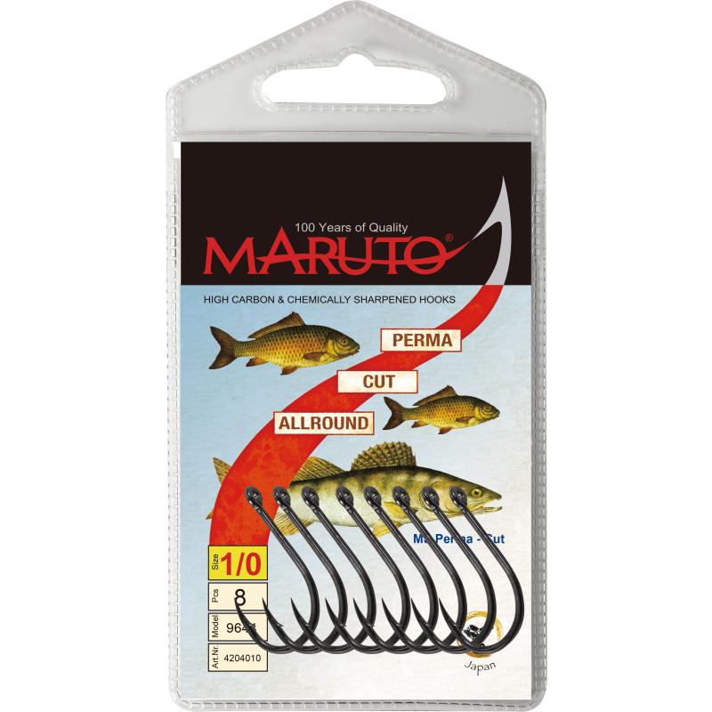 Maruto Maruto MS Perma Cut met oog gunsmoke maat 1/0 SB8