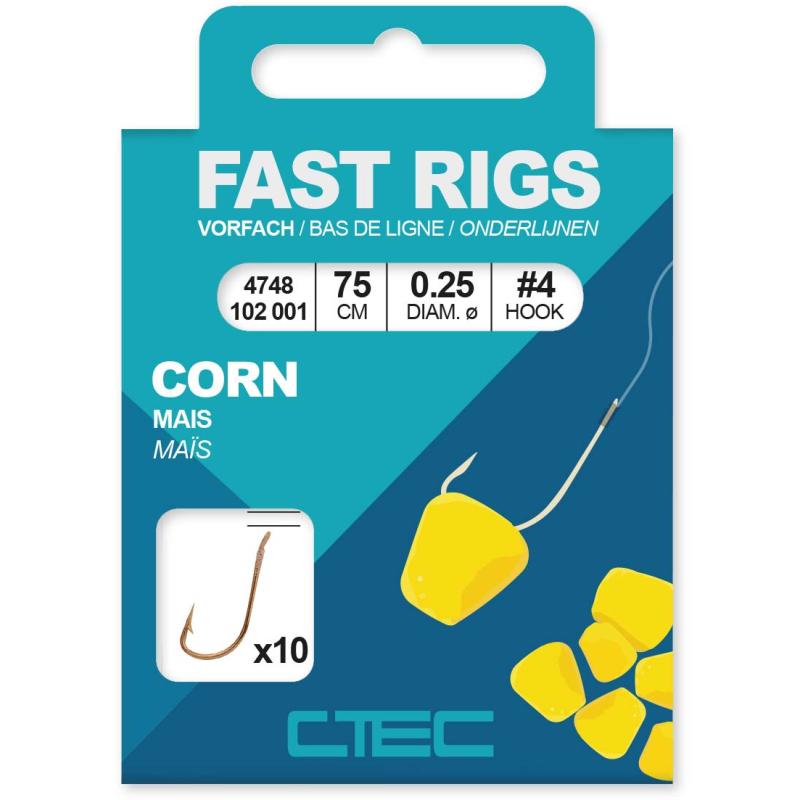 Ctec Fast Rigs Maïs 75cm # 10-0.20mm