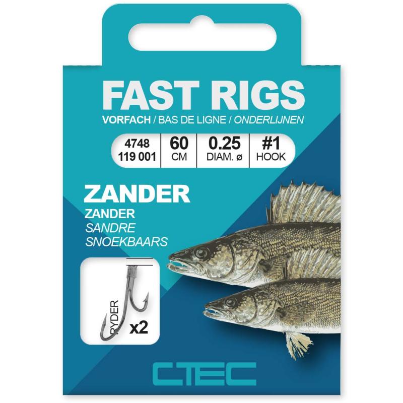 Ctec Fast Rigs Zander Ryder 60cm #2-0.25mm