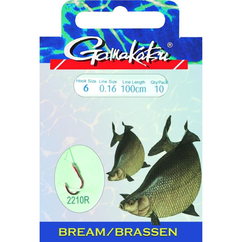 GAMAKATSU HOOK BKD-2210R BRASSEN 100 CM size 6 target fish hook