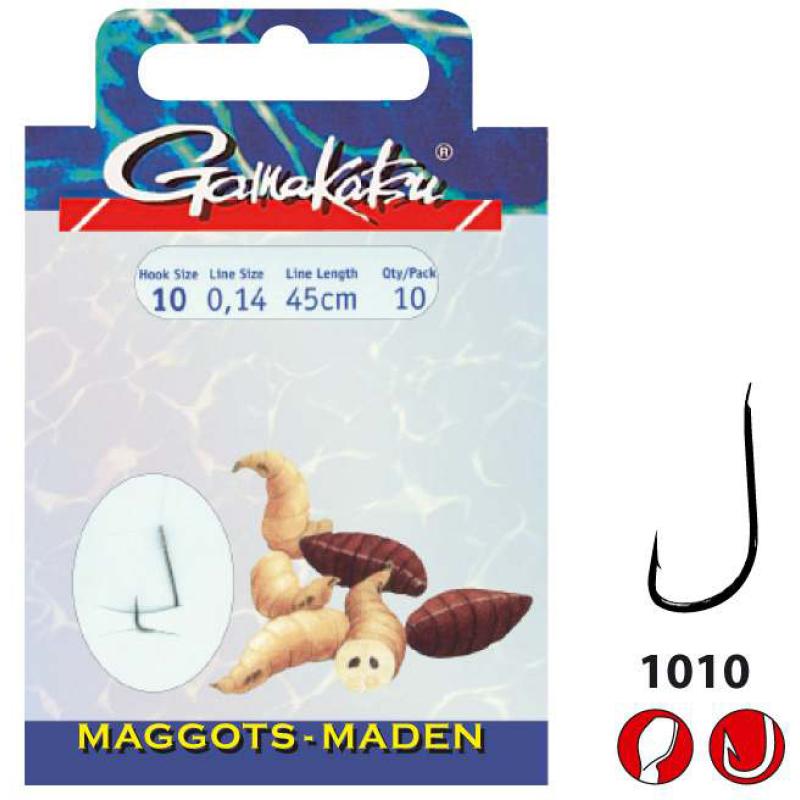 Gamakatsu Haak Bks-1010B Maggots 45 Cm Gr. 10