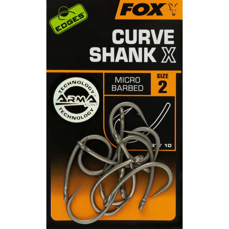 Fox Edge's Curve Shank X size 2