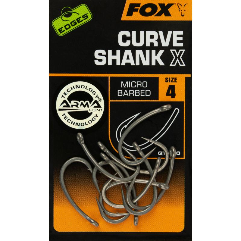 Fox Edge's Curve Shank X size 4
