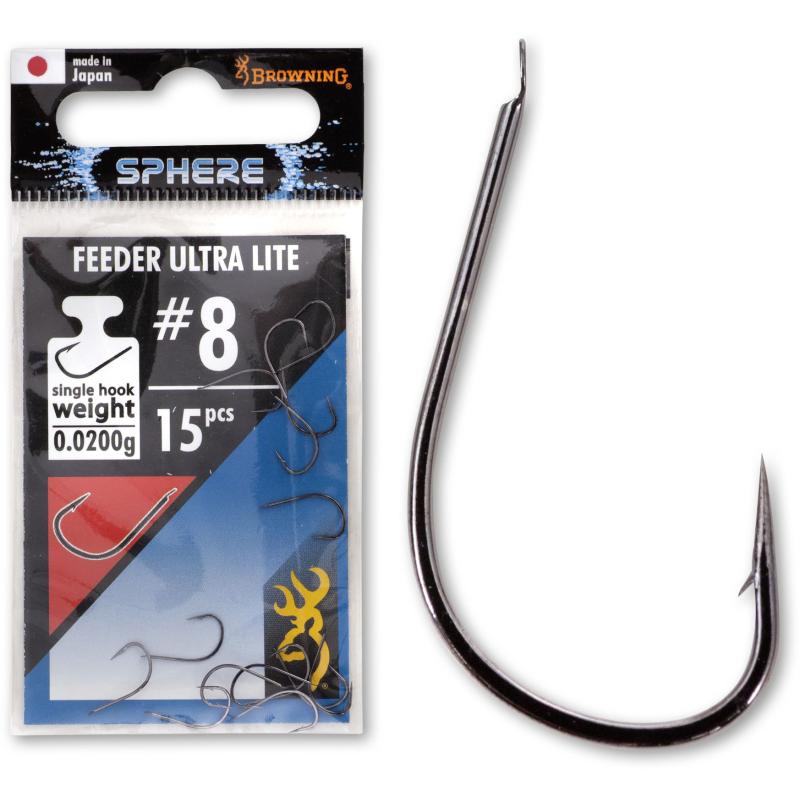 Browning hook loose # 12 Sphere Feeder Ultra Lite black nickel 15 pcs.