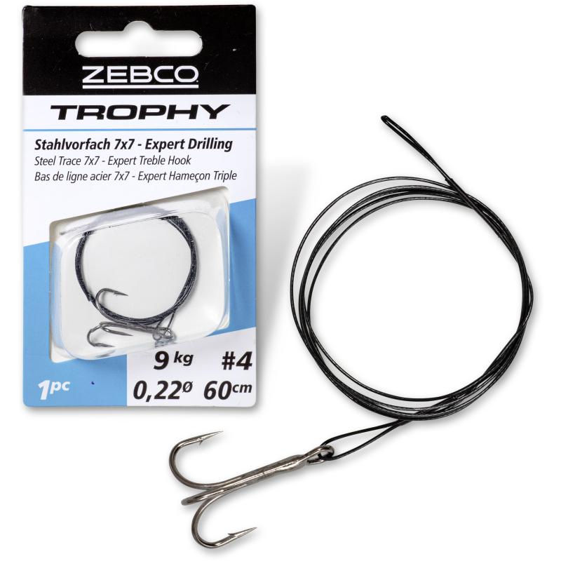 Zebco Trophy steel leader 7x7 - Expert Drilling L: 50cm 6kg