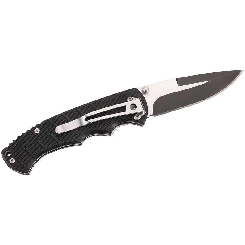 Couteau à une main Puma Tec, acier 420, G10, clip, longueur de lame 8,3 cm