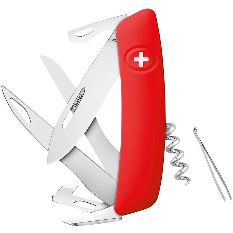 Swiza pocket knife D07 Scissors blade length 7,5cm red