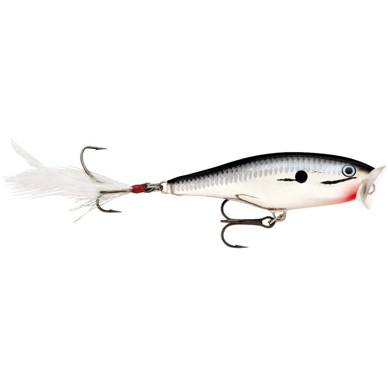 Rapala Skitter Pop Top Water 5cm Chrome Surface Lure