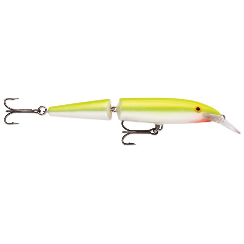 Rapala Jointed Drijvend 13cm Zilver Fluorescerend Chartreuse 1,20-4,20m