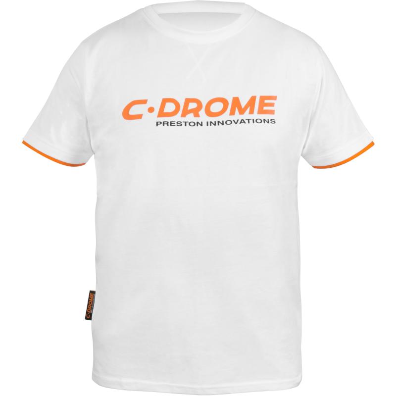C -Drome Wäiss T -Shirt - Grouss