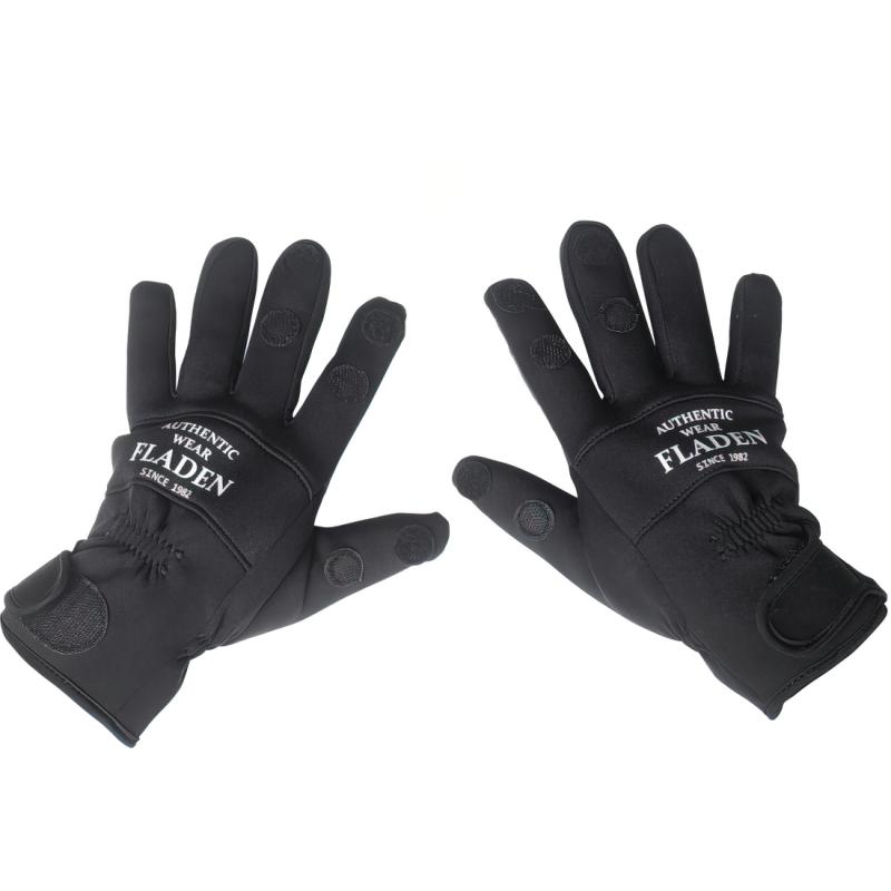 FLADEN Neoprene Gloves black XL split finger