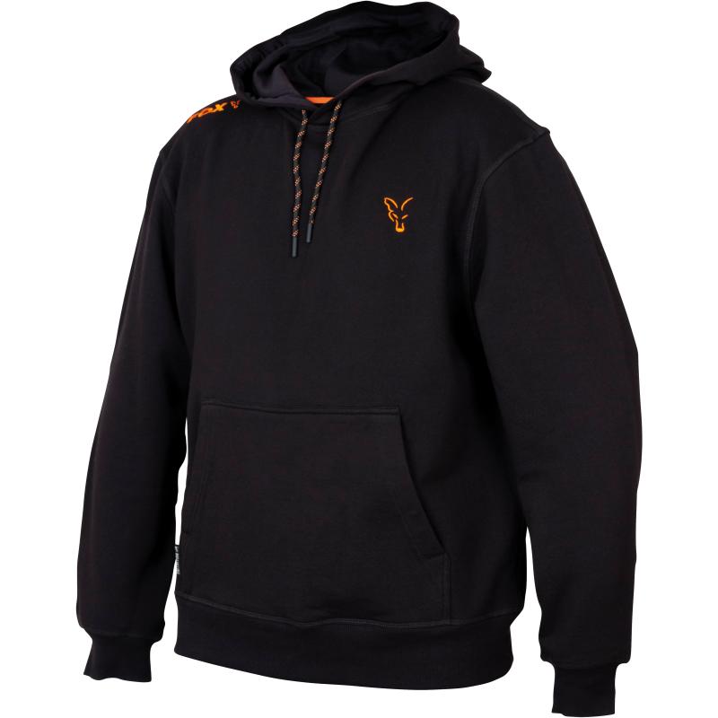 Fox collectie zwart oranje hoodie - S