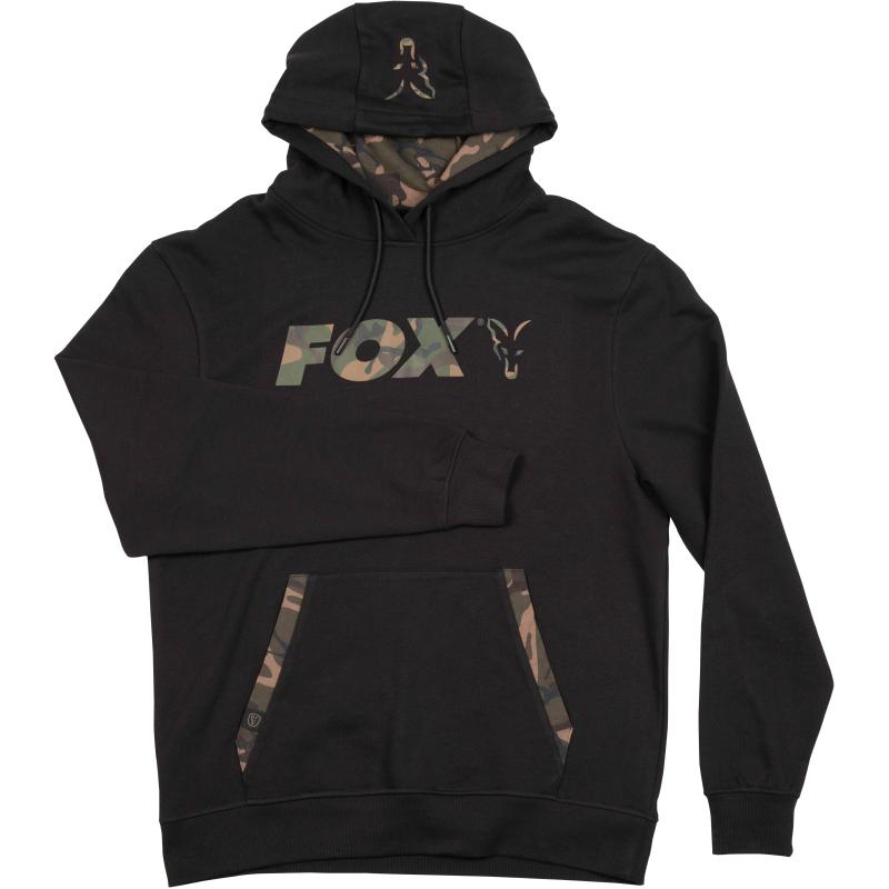 Fox Lw zwarte hoodie met camouflageprint M