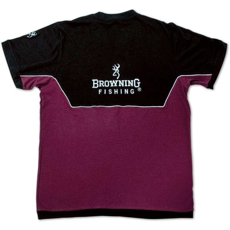Browning M T-Shirt black / burgundy