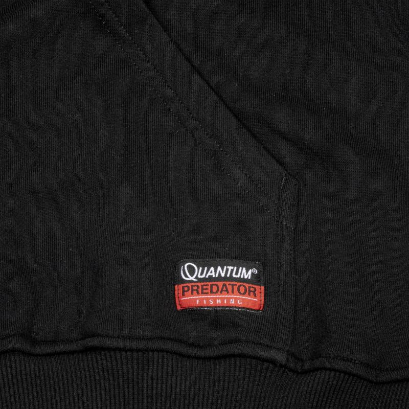 Sweat à capuche Quantum S Tournament noir / rouge