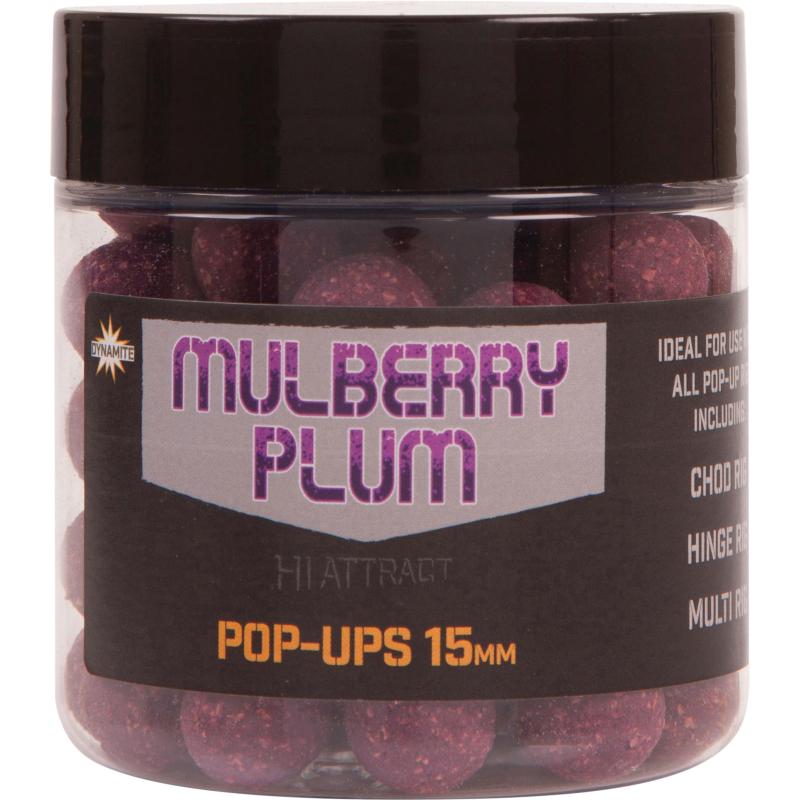Dynamite Baits Mulberry Pruim Pop Ups 15mm