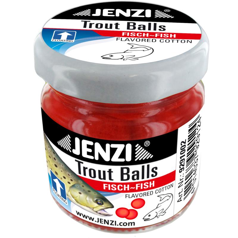 JENZI Trout balls Fisch Fluo-Rot