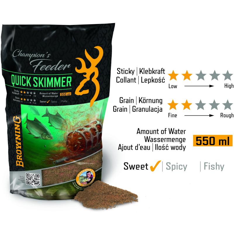 Browning Champion's Feeder Mix Quick Skimmer brong 1kg