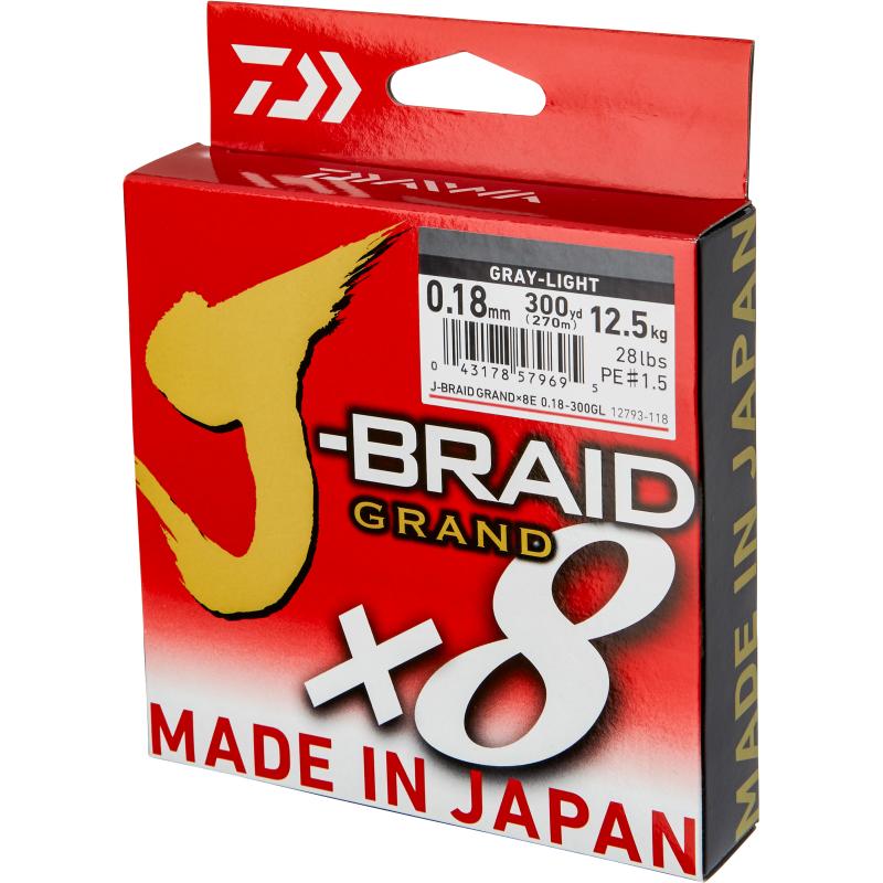 Daiwa J-Braid taille X8E 0.20mm-270m GL