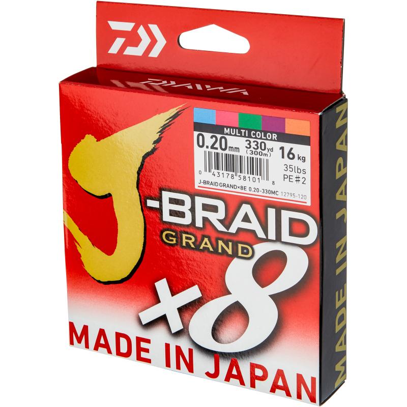 Daiwa J-Braid Grand X8E 0.16mm-300m MC