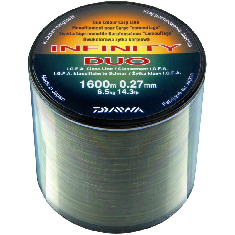 DAIWA Infinity Duo Carp 0,31mm 1210mt monofilament karperlijn