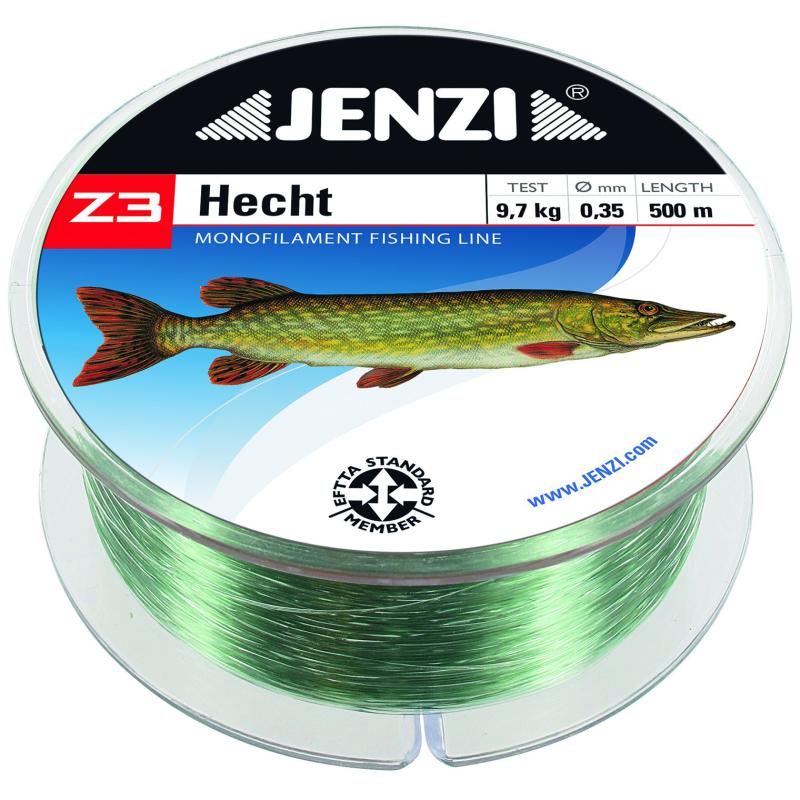 JENZI Z3 Line brochet avec image de poisson 0,40mm 500m