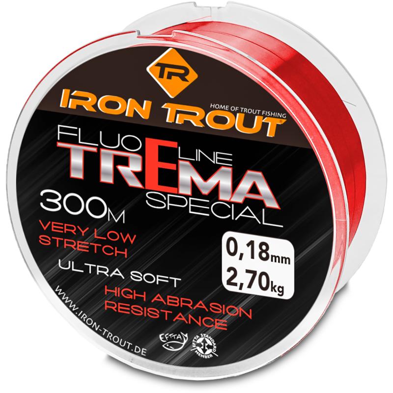 Iron Trout Trema Special 0,16mm 300m rouge fluo