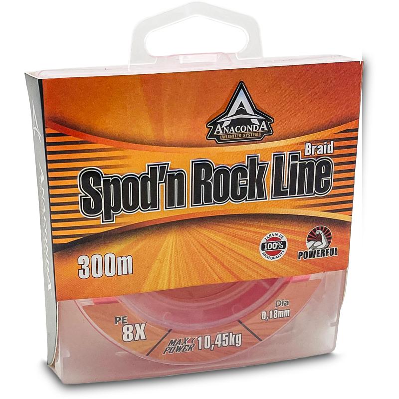 Anaconda Spod'n Rock Line Oranje 300m 0,16mm / 8,75kg