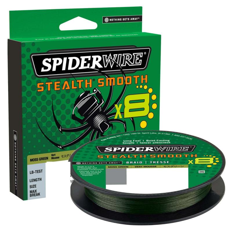 Spiderwire Stealth Smooth8 0.09mm 150M 7.5K Vert mousse