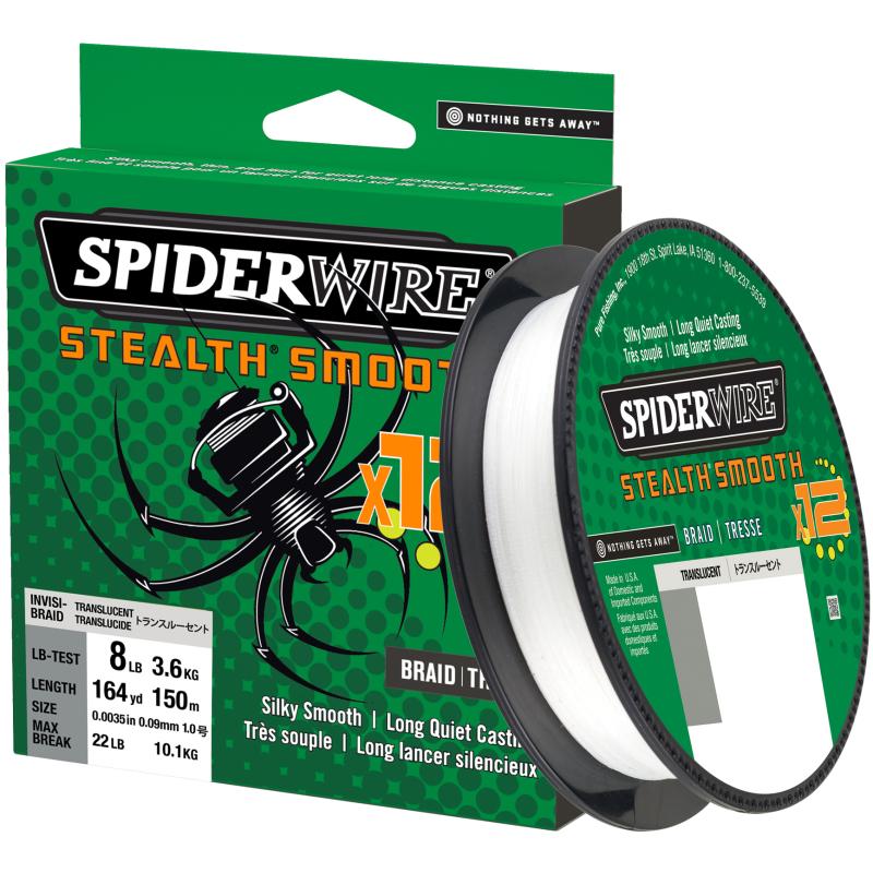 Spiderwire Stealth Smooth8 0.23 mm 150M 23.6K doorschijnend