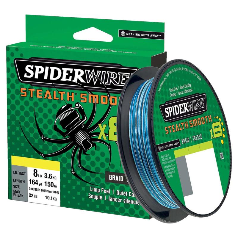 Spiderwire Stealth Smooth8 0.13mm 150M 12.7K Blauw Camo