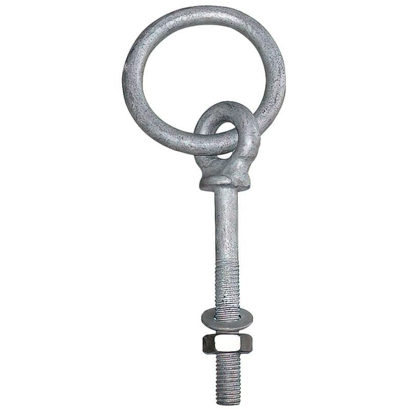FLADEN eyebolt with ring, thread and nut M6 6x40mm
