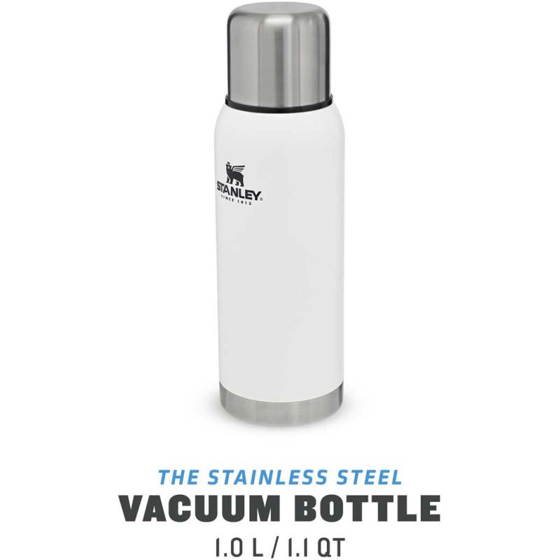 Stanley Adventure vacuum bottle 1,0 L capacity matt white