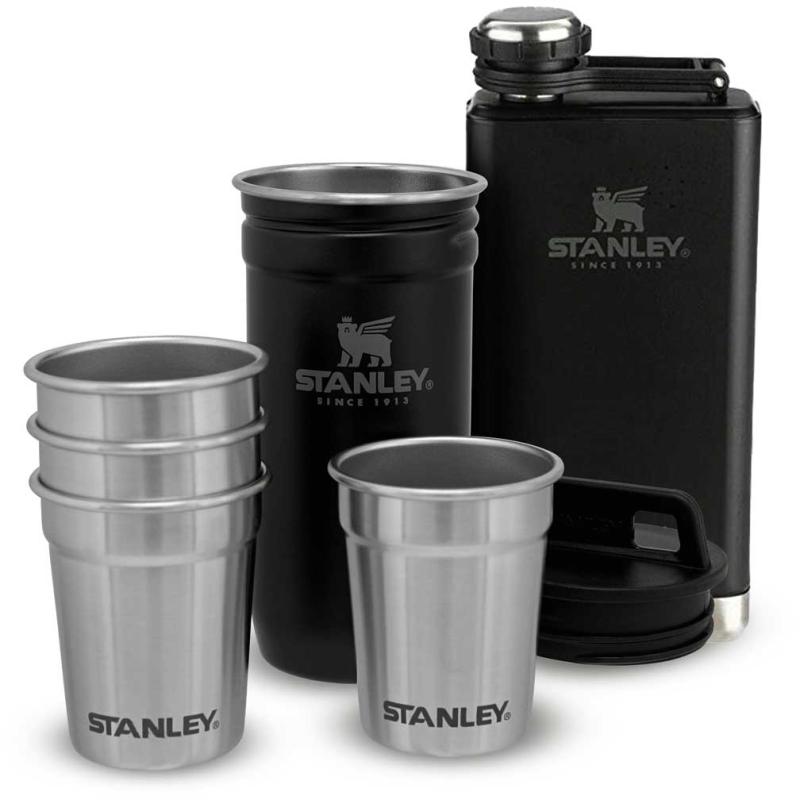 Stanley Adventure Shot & Flask Cadeau Set 236 Ml Matt Black