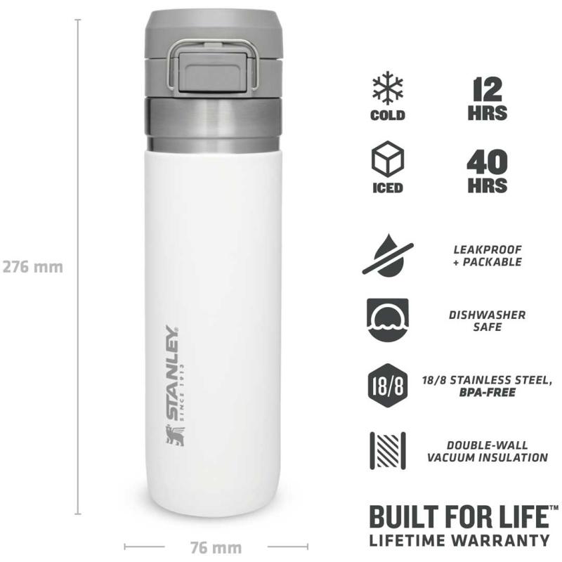 Stanley Quick Flip Water Bottle 0.7L capacity Polar