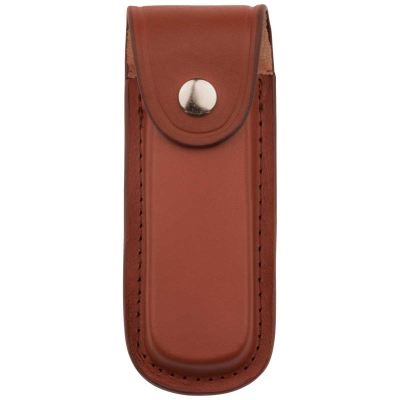 Herbertz knife case, brown leather, belt loop, length 14,5cm