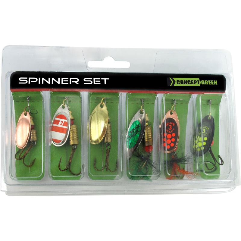 JENZI Spinner Set Green Concept divers spinners accrocheurs