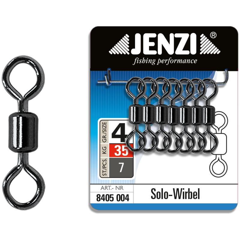 JENZI Solo Swivel in Black-Nickel design, size 4, 35kg