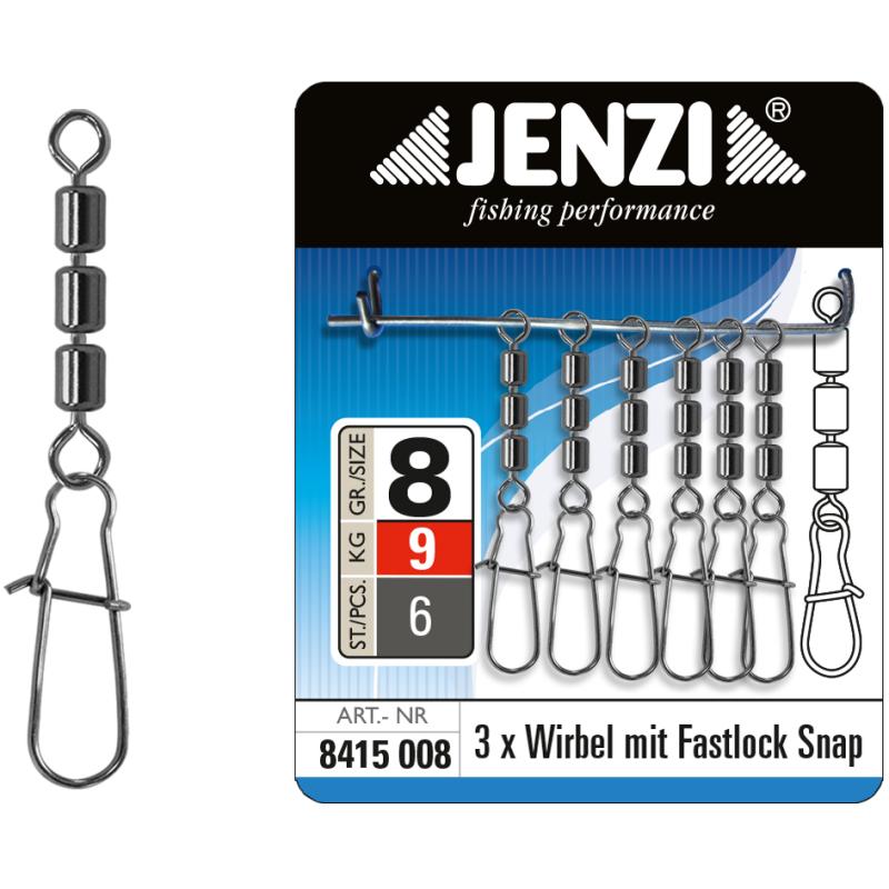 JENZI Roll3xWirbel fastl. Snap size 8