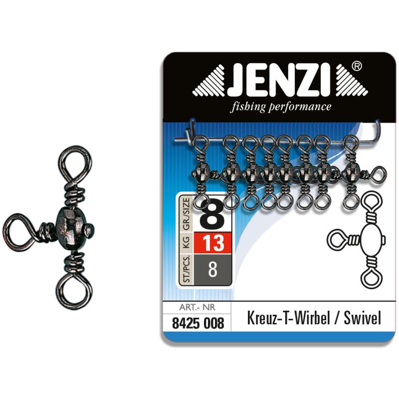 JENZI CROSS SWIVEL Black Nickel size 8 13kg